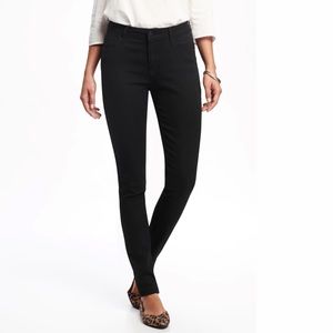💥 SALE! 🆕 Old Navy Women Mid-Rise Super Skinny Jeans Black 5 Pocket 10 / 30W